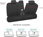 Pariitadin Car Seat Covers Full Set, Washable and Breathable Premium Cloth Automotive Vehicle Seat Cover for Car Interior, Un