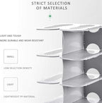 6-Tier Narrow Shoe Rack for Small Entryways, Space-Saving Adjustable Stackable Shelves, Free Standing Shoe Organizer for Clos