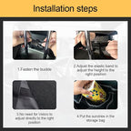 Car Trunk Organizer and Storage, Backseat Hanging Organizer for SUV, Truck, MPV, Waterproof, Collapsible Cargo Storage Bag