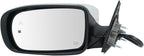 TRQ Driver & Passenger Side Power Heated Chrome Mirror Set w/Turn Signal, Blind Spot, Puddle Light Compatible with 2011-2018 