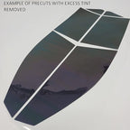 TRUE LINE Automotive DIY Car Window Tinting Kit - Customize Shade: 5%, 20%, 35%, 50% for All Sides & Back Windows - Precut Tint Blocks 99% UV Rays No Excess to Remove