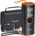 Eyeshot Tire Inflator Portable Air Compressor, Fast Inflation & High Battery Capacity, 150PSI Cordless Air Pump for Car Tires, SUV, Motorcycle, Bike, Ball with Digital Pressure Gauge & LED Light