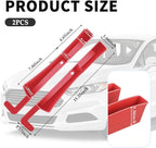 2PCS New Car Seat Gap Filler with 2 Storage Areas,Stylish Car Seat Gap Storage for Stabilizing Phone,Keys Wallet,Universal Car Seat Gap Filler Organizer Interior Accessories (Carbon Red)