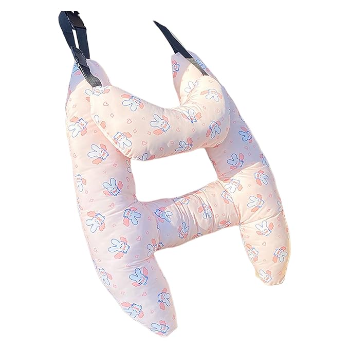 Upgraded Car Headrest Pillow Seatbelt Adjuster Pillow for Kids H Shaped Travel Pillow Cushion for Child Sleeping Neck Shoulde