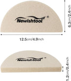 NEWISHTOOL 3 PCS Wool Felt Squeegee Window Tint Tools, Scratch Free Soft Woolen Squeegee for Vinyl Wrap, Glass Tint Film, Car Wrapping, PPF Installation