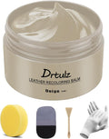 Beige Leather Recoloring Balm, Leather Color Restorer Conditioner, Leather Repair Kits for Vinyl Furniture, Sofa, Car Seats, 