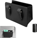 Car Trash Can, Foldable Hanging Garbage Bin with Trash Bag, Waterproof Open-top Door Side Storage Can, Multi-function Back Seat Organizer for Most Cars SUVs Trucks (Black)