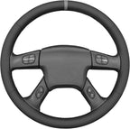 MEWANT Steering Wheel Cover for Chevy Silverado 1500/2500 / 3500 2003-2006 / Silverado 1500 2500HD 3500 Classic/Trailblazer Hand-Stitched Microfiber Leather Steering Wheel Wrap