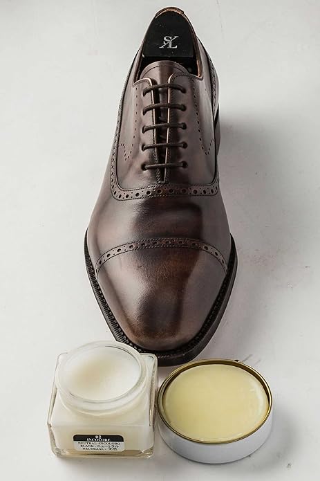 Saphir Medaille d'Or Pommadier Cream 75ml – Natural Cream Leather Shoe Polish, Leather Conditioner for Boots, Handbags