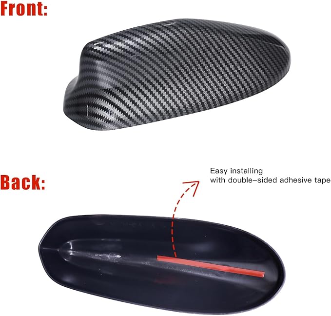 YINGTUU for Honda Accord 2018 2019 2020 2021 2022 Accessories Car Antenna Toppers Car Shark Fin Cover Decoration Exterior Trim Carbon Fiber Pattern