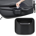 PIFOOG Small Car Trash Can for Side Door Back Seat Leather Leakproof Removable Liner Clip On Automotive Garbage Bin Compact Auto Trashcan Multipurpose Storage Organizer Container 0.22 Gal