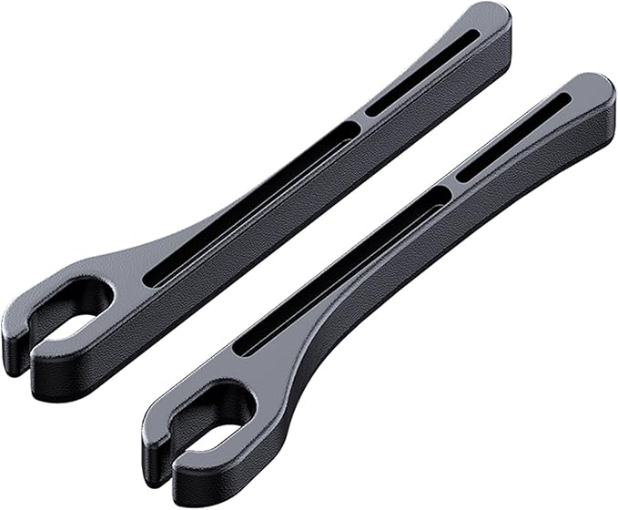 Car Seat Gap Filler, Leather Car Gap Filler Universal Fit for Most Cars and Trucks, Fill The Gap Between Seat and Consoles, Prevents Things from Falling Out, Pack of 2 PCS (Black)