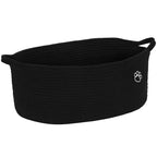 Optish Dog Toy Basket, Toy Box and Bin for Dog Cat Storage, 19.7" X 11" X 7.9" (30L) Large Woven Rope Basket for Blanket Stor