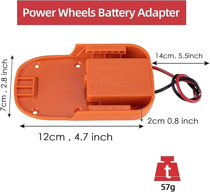 Jumper Cable Clamps Kit for Ridgid 18V Battery Jumper Starter Automotive Booster Cables 6Ft 12AWG Power Tool Line for Car Riding Mower Motorcycle