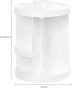 HBlife Extra Large 360 Rotating Makeup Organizer Adjustable Carousel Large Capacity Revolving Perfume Organizer Skincare Orga