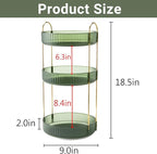 Asayuee 360 Rotating Perfume Organizer,3 Tier Large Capacity Make Up Organizers and Storage,Makeup Organizer for Bathroom,Cos