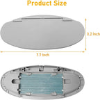Sun Visor Mirror Cover Compatible with Mini Cooper & Cooper S R55 Clubman 2008-2013/R56 Hatchback 2007-2013/R60 Countryman 2011-2014,1PC Sun Visor Vanity Mirror Replacement for Left/Right,Gray