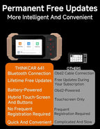 OBD2 Scanner,THINKCAR 641 Wireless Car Scanner Diagnostic Tool,Auto Scan Tool ABS/SRS/Transmission/Engine,2026 10 Resets Code