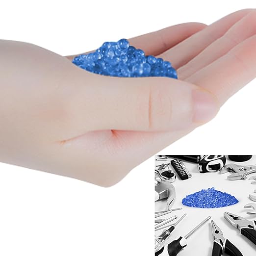 [Net Weight 24LBS] Blue Indicating Silica Gel Beads Desiccants - Rechargeable Desiccant Beads Silica Beads (Blue to Pink, 3