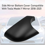 Jaronx Compatible with Tesla Model Y Mirror Lower Cover 2018-2025,Left Drive Side Rearview Mirrors Base Trim Bottom Cover Replacement for Tesla Model Y Accessories(Left)