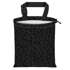 Car Trash Bag Large Hanging Can for Back of Seat, Cute Waterproof Car Garbage Bag for Vehicle, Travelling, Outdoor Grey Black Leopard