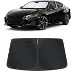 TINGLU Sun Shade for Tesla Model X Tesla X 2016-2025 2026 Accessories Windshield Sun Shade Window Shade UV Rays Protection Sun Visor Cover with Steering Wheel Sunshade Storage Bag