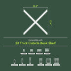 Furinno Cubicle Cube Insert, X-Shelf Cube Organizer, Fits into Furinno Extra Thick Cubes, for Organizers and Storage, White (