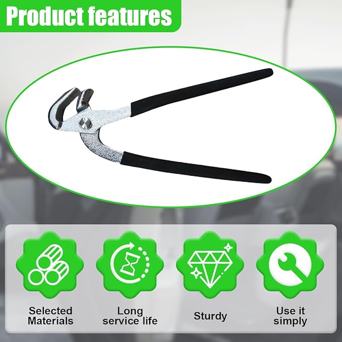 Car Paintless Dent Repair Tool, Metal Auto Crimp Dent Edge Pliers, Heavy-Duty Vehicle Body Panel Repair Vise for Doors Fender
