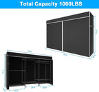 Ulif E13C Pro Heavy Duty Closet Organizer System，Freestanding Clothing Racks for Hanging Clothes，Adjustable Garment Rack 75" 