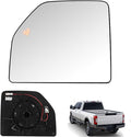 Compatible with Ford F150 2015-2020, F250 2017-2022, F350 2017-2019, Driver Left Side Mirror Glass, Heated Blind Spot Lens Mirror with Backing Plate