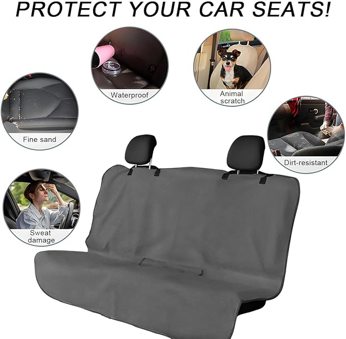 Car Towel Seat Cover, Waterproof Sweating Non-Slip Premium Soft Towel Carseat Protector, Universal Machine Washable Car Truck