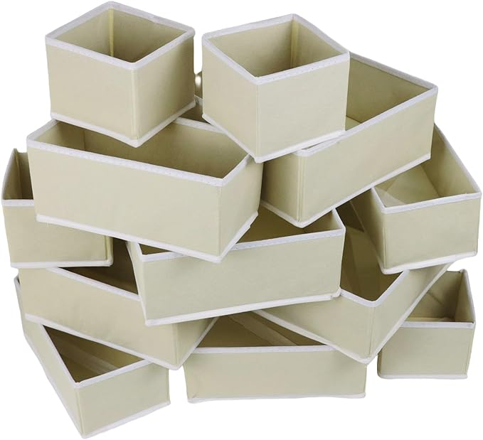 Fordonral Drawer Organizer Clothes, Foldable Fabric Dresser Organizer Closet Organizers and Storage Box for Underwear,Folded 