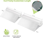 Bonsenkitchen Vacuum Food Sealer Rolls Bags, 8" x 50' & 11" x 50' Commercial Grade BPA Free Bag Rolls, Durable Customized Siz