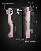 Key Organizer Compact Key Holder Metal Key Chain Minimalist key case key holder for keychain Secures 1-5 Keys