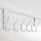 WEBI Over The Door Hook White,Over The Door Towel Rack,Door Hanger,Door Coat Towel Hanger,Door Coat Rack for Hanging Clothes,