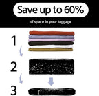 6 Pcs Compression Packing Cubes Waterproof Suitcase Travel Bag Luggage Backpack Organizer Travel Cubes for Packing-Gothic Sty