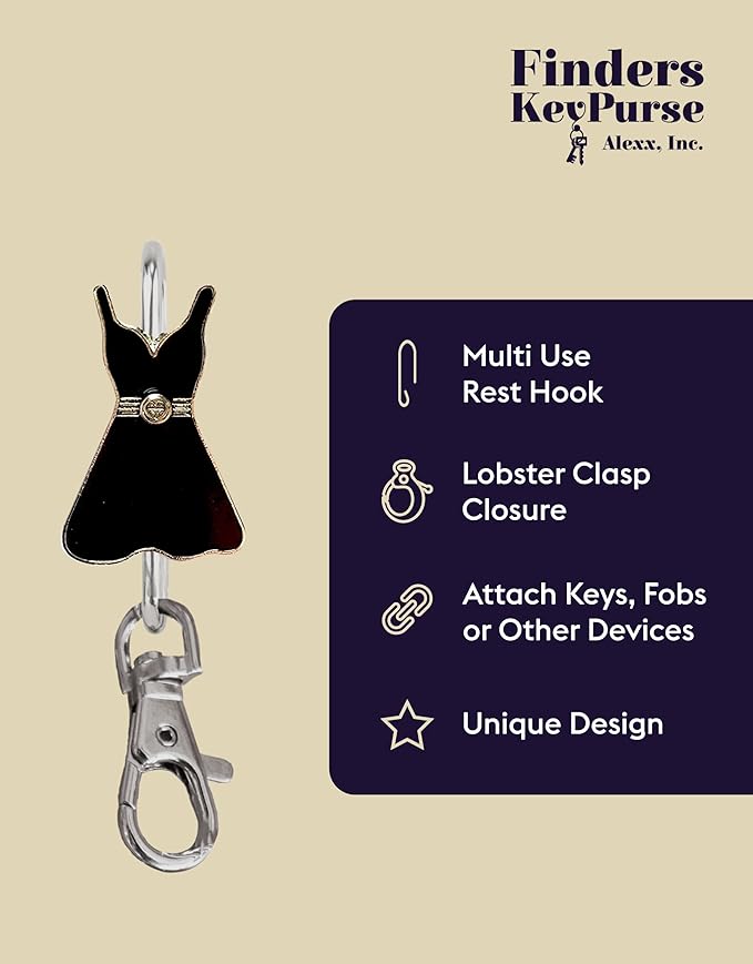 Women’s Bag Charm Key Finder, Car Keychain Hook, Cute Purse Organizer & Tote Bag Accessories, Gifts for Mom - Slim Pickings
