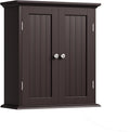 ChooChoo Bathroom Wall Cabinet, Over The Toilet Space Saver Storage Cabinet, Medicine Cabinet with 2 Door and Adjustable Shel