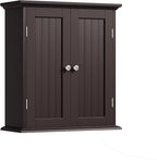 ChooChoo Bathroom Wall Cabinet, Over The Toilet Space Saver Storage Cabinet, Medicine Cabinet with 2 Door and Adjustable Shel