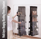 AARAINBOW 2 Packs Hanging Handbag Purse Organizer, Handbag Organizer for Closets, 8 Easy Access Pockets, Womens Purse Storage