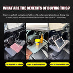 Car Steering Wheel Tray for Ford Bronco Expedition Ranger Maverick Fusion F150, Vehicle Desk Food Tray, Steering Wheel Desk for Laptop, Multipurpose Travel Accessories,for Eating Food Work