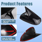 XITER Rear View Side Mirror Cover Side Mirror Cap for Honda CRV 2017 2018 2019 2020 2021 2022,Glossy Black