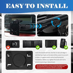 CD Slot Mount for Carplay Screen 360° Rotatable,Anti-Vibration CD Mount for Carplay Screen GPS Display,Portable Carplays CDs Mounts Car Accessories for 7"-10.5" Display