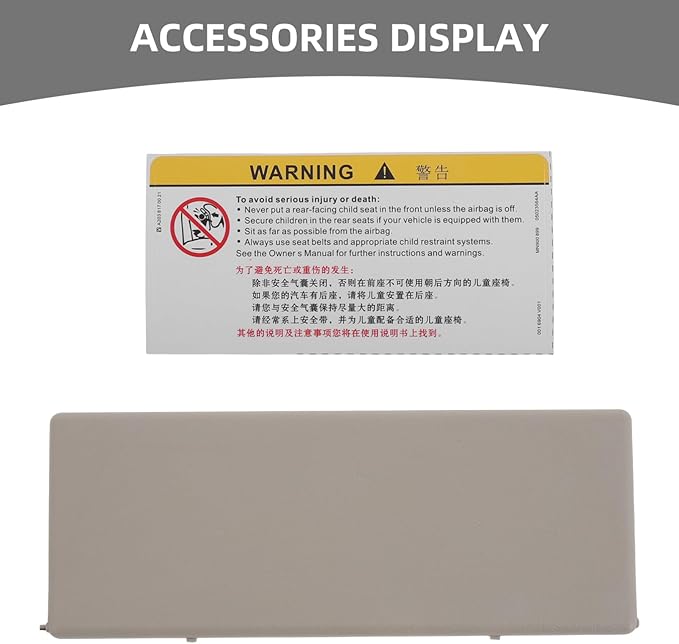 Car Visor Cover Replacement for Rearview Mirror Sun Visor Vanity Mirror Anti-Glare Interior Accessory for Envision