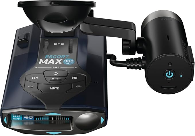 Escort MAX 360 MKII Radar and Laser Detector & Escort M2 Smart Dash Cam Bundle - 1080P Full HD Video, Extreme Range, False-Al