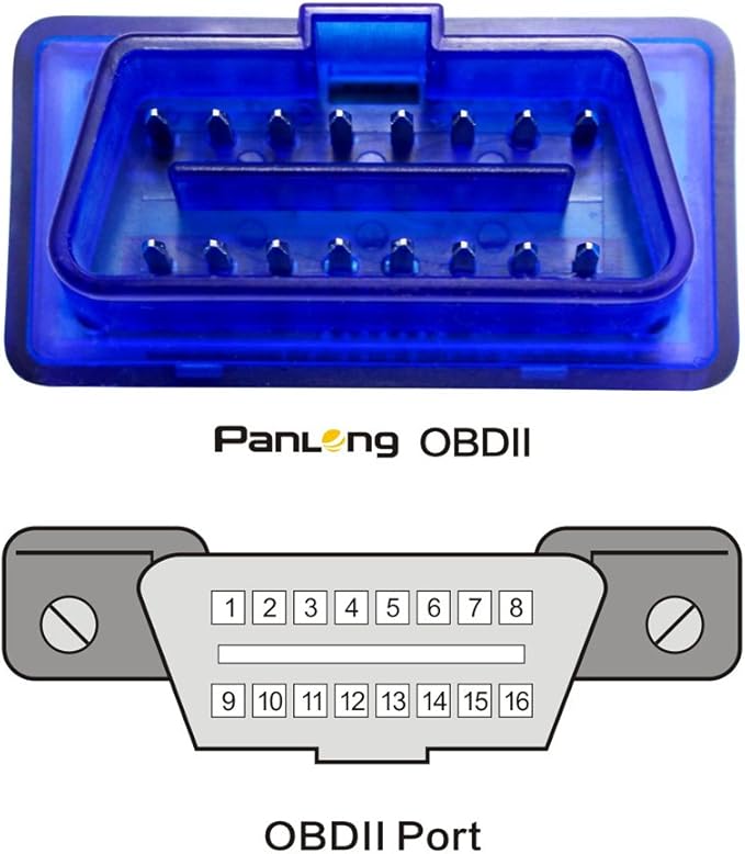 Panlong OBD2 Scanner Bluetooth OBDII Diagnostic Tool Car Code Reader Turn Off Check Engine Light Support Android Torque App