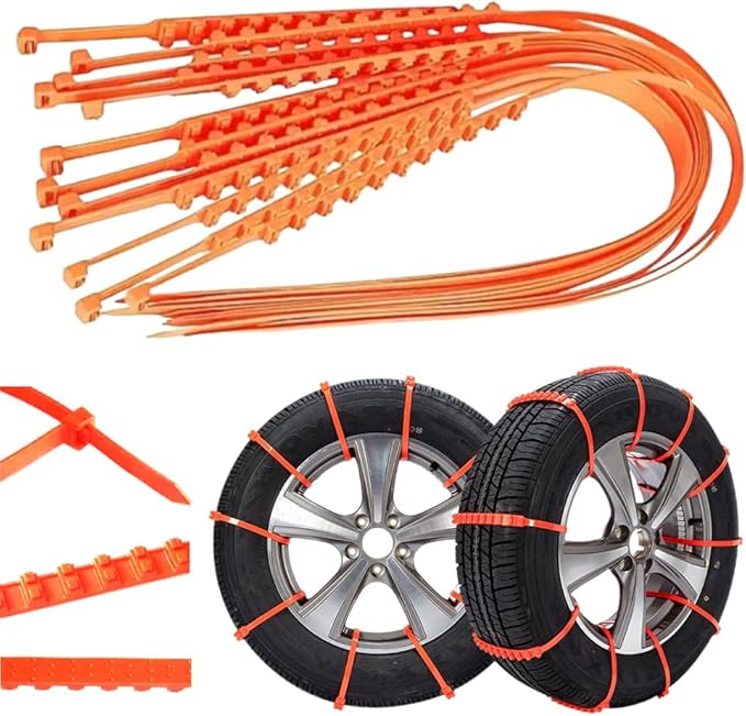 Anti Snow Chains, Snow Tire Chains, Reusable Anti-skid Snow Chains, Portable Pickup Truck and SUV Chains, Winter Tire Wheel C
