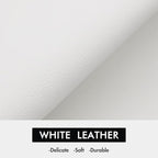 MEWANT Hand Stitched White Leather Steering Wheel Cover for Tesla Model 3 Highland 2023 2024 2025