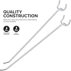 Neiko 53104A 8” Pegboard Hook Organizer Kit, 50 Pack, Hanging Hooks Set for Garage Organization, Great for Wall Hanging and S