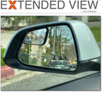 Blind Spot Mirrors - Compatible with Tesla Model 3 - Extended View - Custom Contoured - Convex - Black - Set of 2-2 Piece Set (Left & Right)